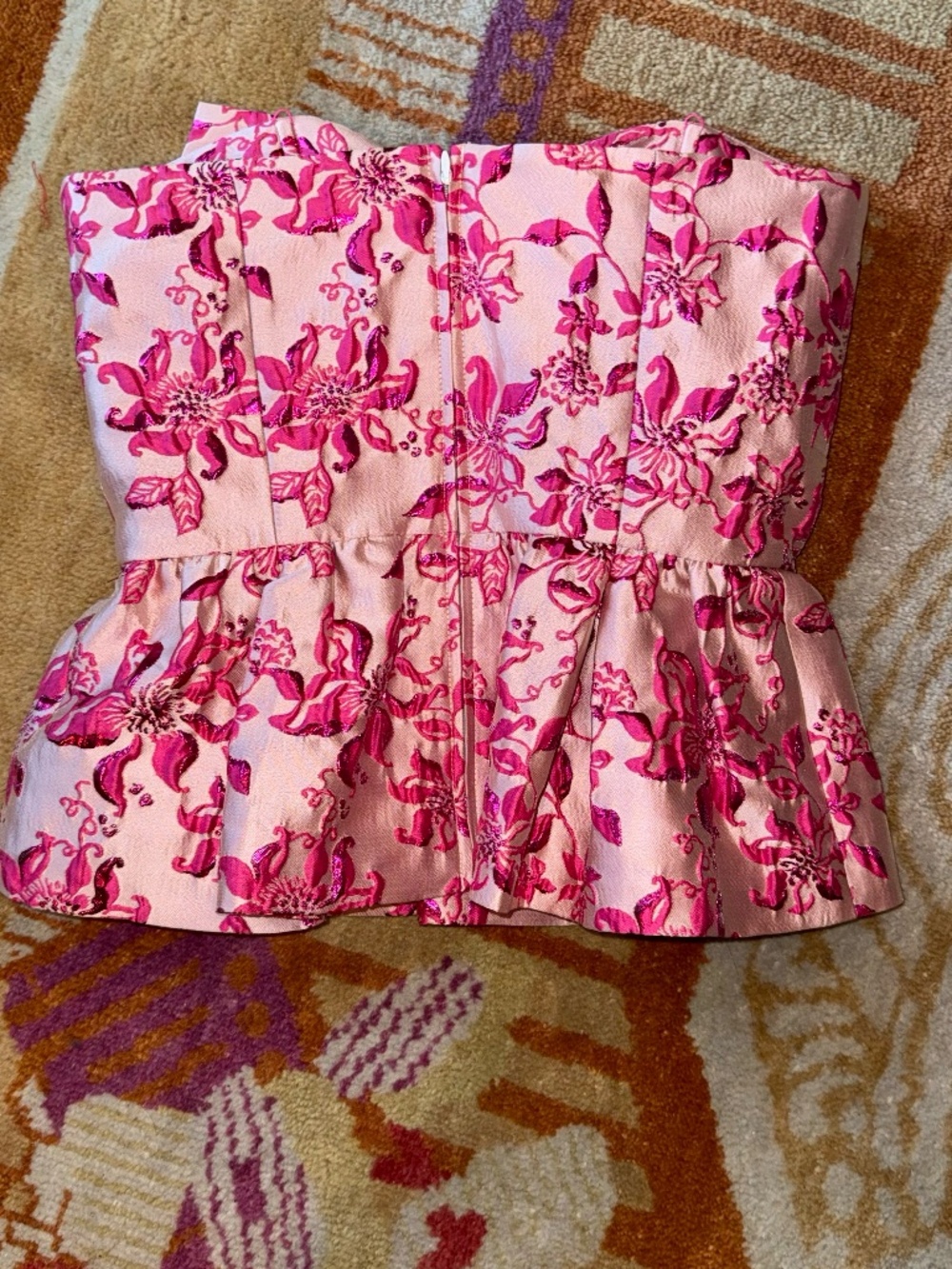 Lilly Pulitzer sz 6 kataleya top passion fruit pink just passion through - Picture 4 of 6